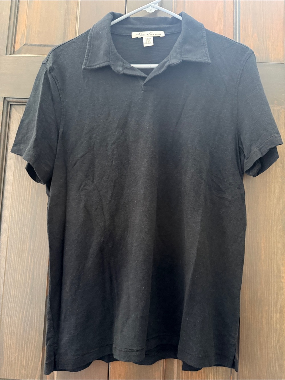 Kenneth Cole New York Black Short-Sleeve Polo